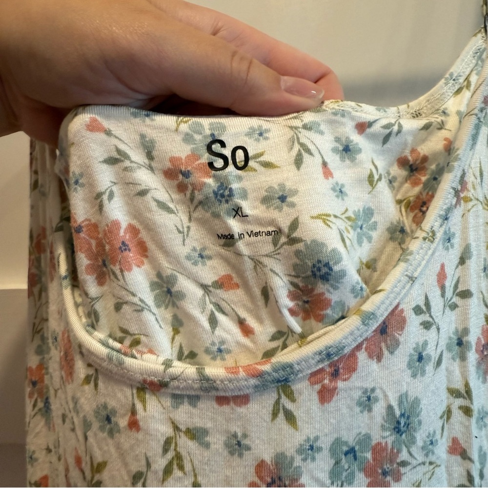 Floral XL Spaghetti Adjustable Strap Dress - Picture 4 of 6